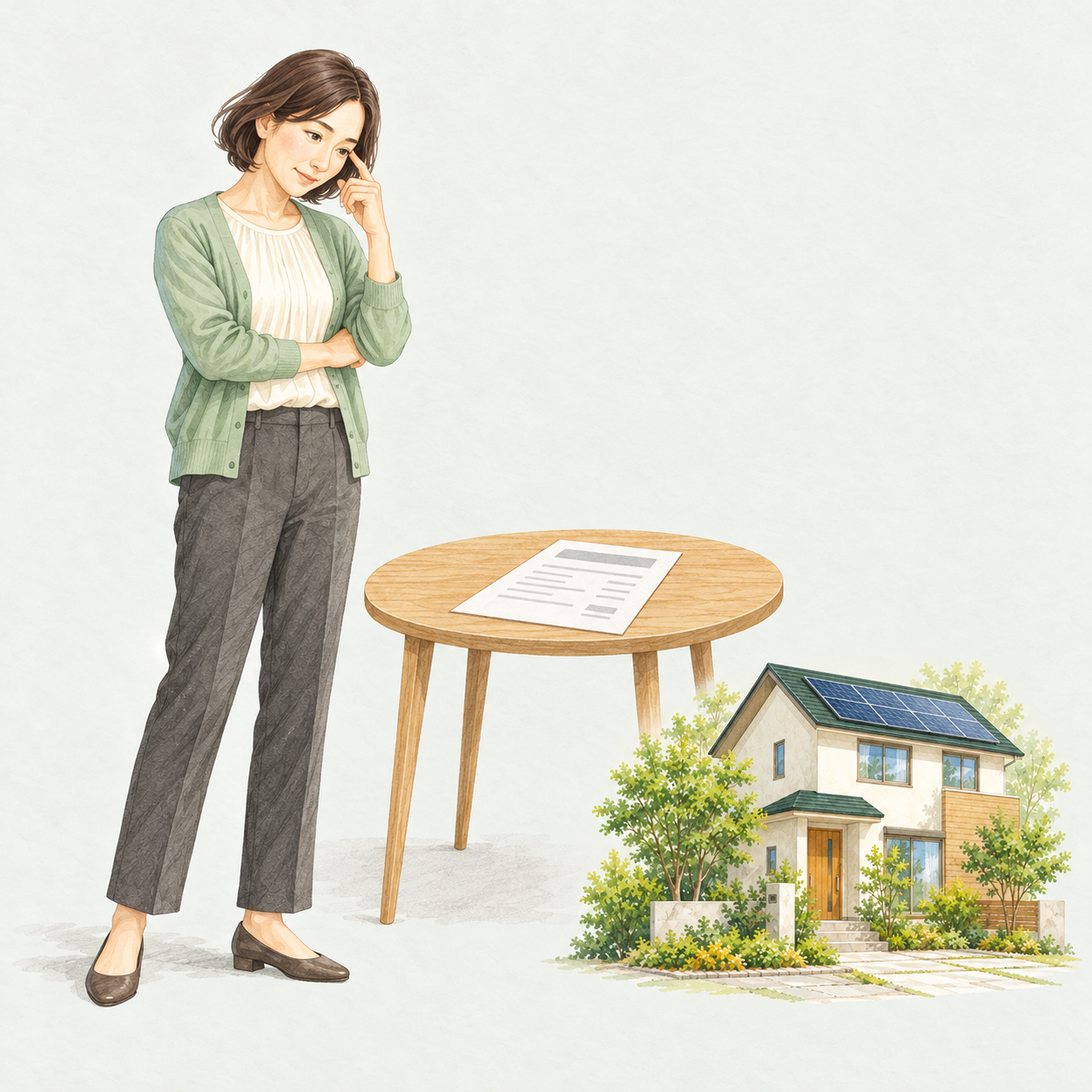見積もりが1社だけで、高いか安いか分からず困っている人のイメージ